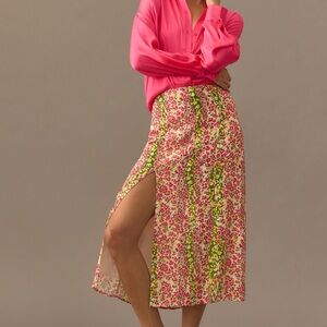 The Lille Side-Slit Midi Skirt by Maeve